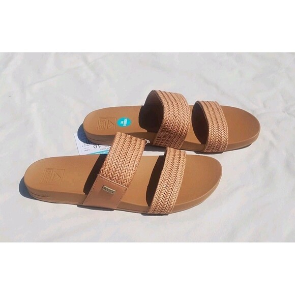 Reef Women's Vista Braid II Slide Sandal - Natural Size 10 NWT - Picture 1 of 5